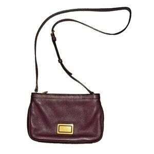 Marc Jacobs 'Take Your Marc - Percy' Crossbody Bag - Burgundy / Wine - Pre-Owned